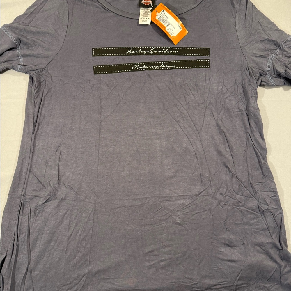 Harley-Davidson Black and White Graphic Tee